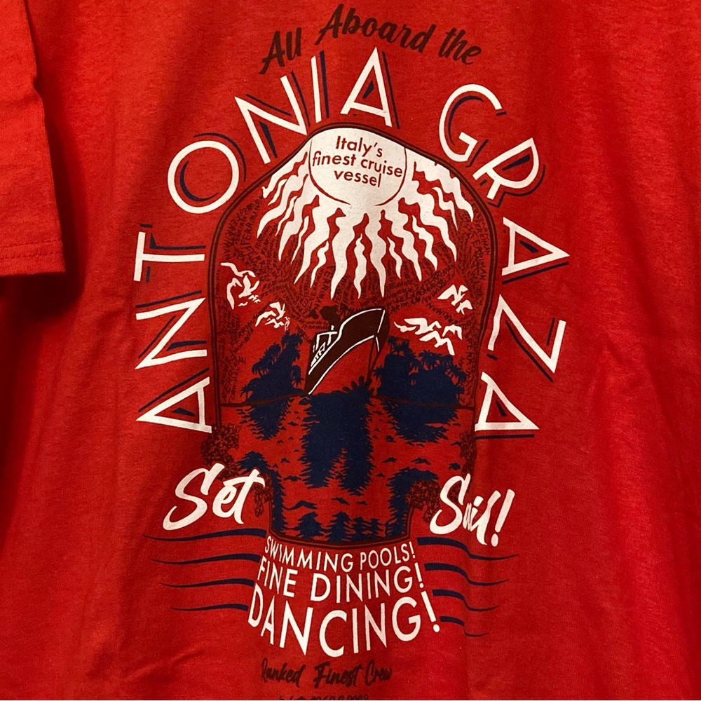 Ghost Ship Antonia Graza Graphic Tee T-shirt XL Horror Movies Red Cruise Wear